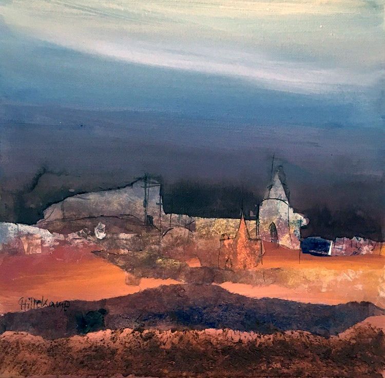 Earth And Sky 8, Red Earth And Sky 8, Red