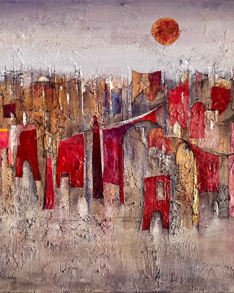 Red Glow 40x40 cm Red Glow 40x40 cm